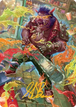 【JPN】(052)【箔押し】【アート・カード】猪突猛進、ビーバップ [TMT]