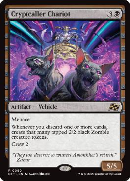 【ENG】《墓所呼びの戦車/Cryptcaller Chariot》[DFT]