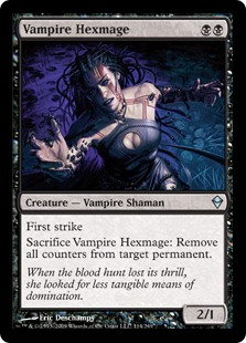 【ENG】【Foil】《吸血鬼の呪詛術士/Vampire Hexmage》[ZEN]