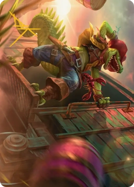 【ENG】(043)【箔押し】【アート・カード】アイアンゲーター、レザーヘッド [TMT]