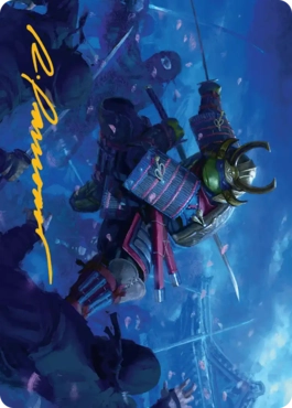 【ENG】(001)【箔押し】【アート・カード】下水道侍、レオナルド [TMT]