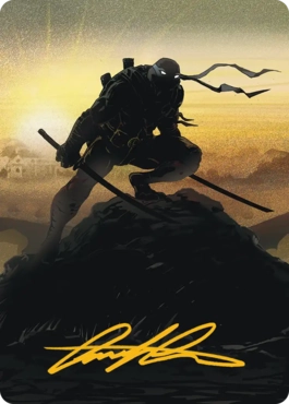 【ENG】(020)【箔押し】【アート・カード】下水道侍、レオナルド [TMT]