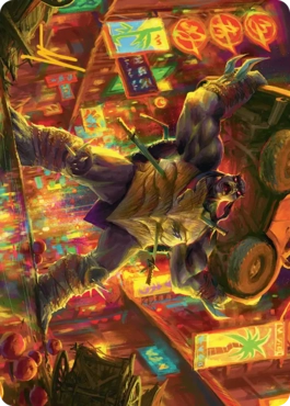 【ENG】(010)【箔押し】【アート・カード】破天荒爬虫類、スラッシュ [TMT]