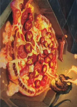 【JPN】(011)【アート・カード】ピリ辛オートミールピザ [TMT]