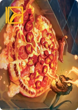 【ENG】(011)【箔押し】【アート・カード】ピリ辛オートミールピザ [TMT]