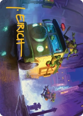 【JPN】(019)【箔押し】【アート・カード】タートルワゴン [TMT]