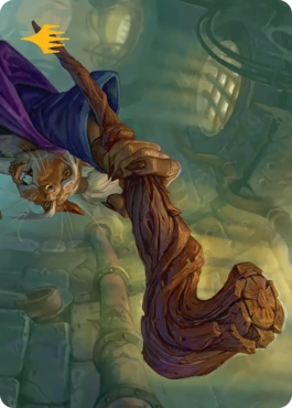 【ENG】(046)【箔押し】【アート・カード】木製の杖 [TMT]