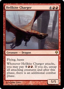 【ENG】《ヘルカイトの突撃者/Hellkite Charger》[ZEN]