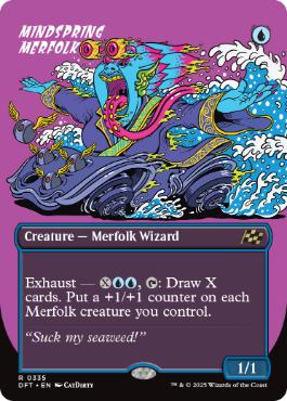 【ENG】■ボーダーレス■《思考の泉のマーフォーク/Mindspring Merfolk》[DFT]