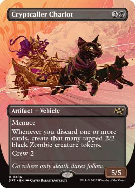【ENG】【Foil】■ボーダーレス■《墓所呼びの戦車/Cryptcaller Chariot》[DFT]