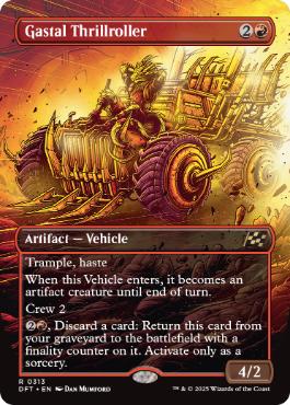 【ENG】【Foil】■ボーダーレス■《ガスタルの激ヤバ車/Gastal Thrillroller》[DFT]