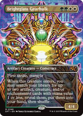 【ENG】【Foil】■ボーダーレス■《輝晶の機械巨人/Brightglass Gearhulk》[DFT]