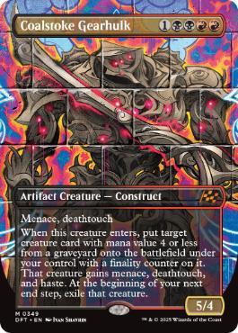 【ENG】【Foil】■ボーダーレス■《焚炭の機械巨人/Coalstoke Gearhulk》[DFT]