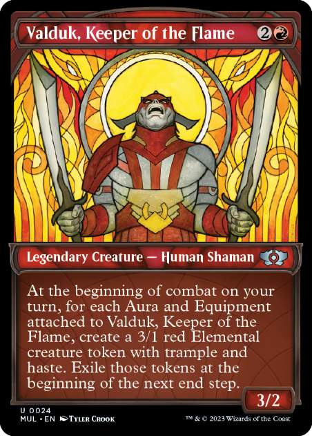 【ENG】【Foil】《炎の番人、ヴァルダーク/Valduk, Keeper of the Flame》[MUL]