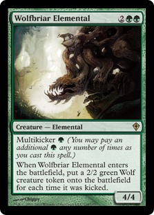 【ENG】《狼茨の精霊/Wolfbriar Elemental》[WWK]