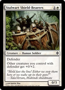 【ENG】【Foil】《断固たる盾持ち/Stalwart Shield-Bearers》[ROE]