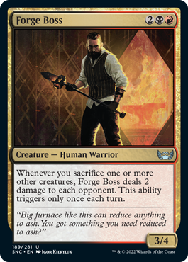 【ENG】【Foil】《鍛冶場の親方/Forge Boss》[SNC]