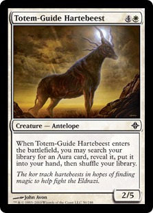 【ENG】【Foil】《族霊導きの鹿羚羊/Totem-Guide Hartebeest》[ROE]