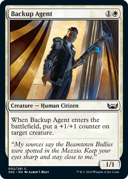 【ENG】【Foil】《支援工作員/Backup Agent》[SNC]
