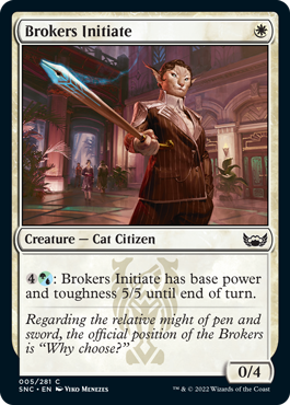 【ENG】【Foil】《斡旋屋一家の新入り/Brokers Initiate》[SNC]