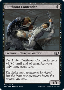 【ENG】【Foil】《殺しの競技者/Cutthroat Contender》[SNC]