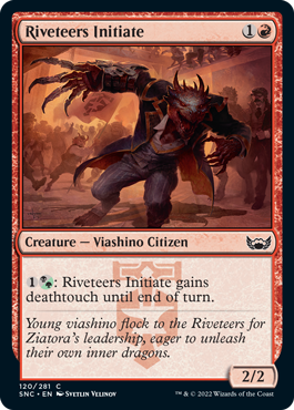 【ENG】【Foil】《土建組一家の新入り/Riveteers Initiate》[SNC]