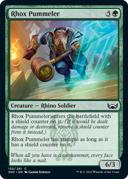 【ENG】【Foil】《ロウクスの打撃手/Rhox Pummeler》[SNC]