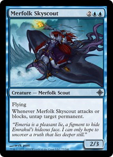 【ENG】《マーフォークの空偵者/Merfolk Skyscout》[ROE]