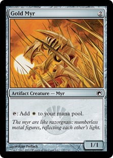 【ENG】【Foil】《金のマイア/Gold Myr》[SOM]