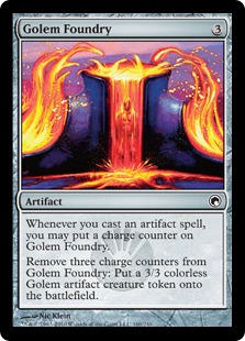 【ENG】【Foil】《ゴーレムの鋳造所/Golem Foundry》[SOM]