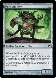 【ENG】【Foil】《危険なマイア/Perilous Myr》[SOM]