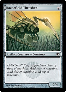 【ENG】【Foil】《剃刀ヶ原の打つもの/Razorfield Thresher》[SOM]