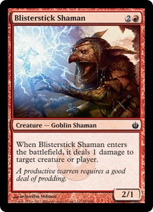 【ENG】【Foil】《火膨れ杖のシャーマン/Blisterstick Shaman》[MBS]