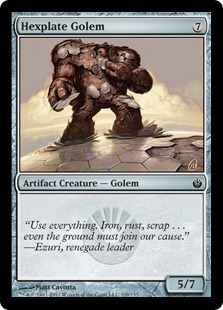 【ENG】【Foil】《六角板のゴーレム/Hexplate Golem》[MBS]