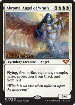 【ENG】【Foil】《怒りの天使アクローマ/Akroma, Angel of Wrath》[V15]