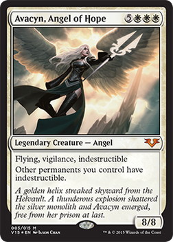 【ENG】【Foil】《希望の天使アヴァシン/Avacyn, Angel of Hope》[V15]