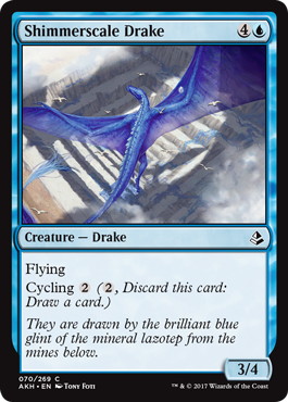 【ENG】《微光鱗のドレイク/Shimmerscale Drake》[AKH]