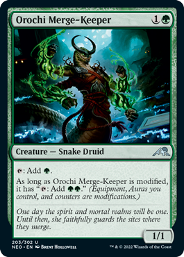 【ENG】【Foil】《大蛇の統合守り/Orochi Merge-Keeper》[NEO]
