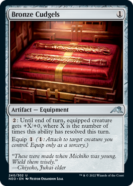 【ENG】【Foil】《青銅の棍棒/Bronze Cudgels》[NEO]