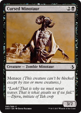 【ENG】《呪われたミノタウルス/Cursed Minotaur》[AKH]