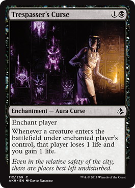 【ENG】《侵入者への呪い/Trespasser's Curse》[AKH]
