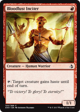 【ENG】《血に飢えた振起者/Bloodlust Inciter》[AKH]