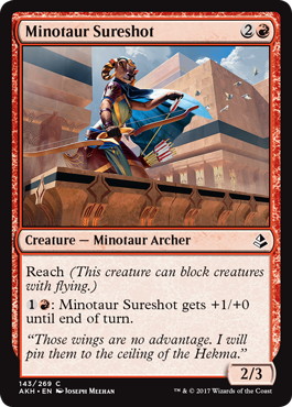 【ENG】《ミノタウルスの名射手/Minotaur Sureshot》[AKH]