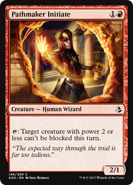 【ENG】《道拓きの修練者/Pathmaker Initiate》[AKH]