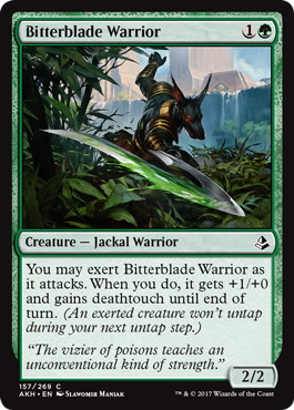 【ENG】《苦刃の戦士/Bitterblade Warrior》[AKH]