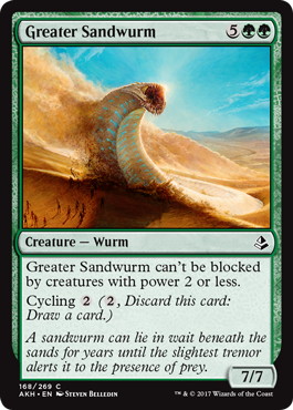 【ENG】《大いなるサンドワーム/Greater Sandwurm》[AKH]