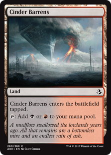 【ENG】《燃え殻の痩せ地/Cinder Barrens》[AKH]