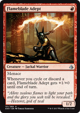 【ENG】《炎刃の達人/Flameblade Adept》[AKH]