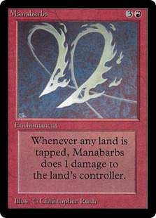 【ENG】《魔力のとげ/Manabarbs》[LEB]
