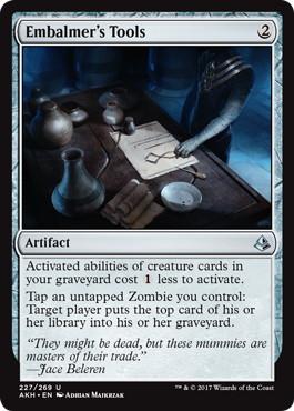 【ENG】【Foil】《不朽処理者の道具/Embalmer's Tools》[AKH]